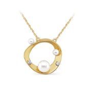 16-21843-1500-4,94 Колье с жемчугом и бриллиантами бренд Kabarovsky (Au 585)