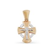 3-0428-1000-2,90 Подвеска крест с бриллиантами бренд Kabarovsky (Au 585)