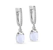 12-552-4000 Серьги с агатом бренд Kabarovsky (Серебро 925)