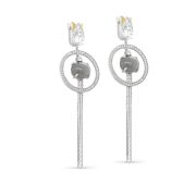 12-581-8787 Серьги с лунным камнем бренд Kabarovsky (Серебро 925)