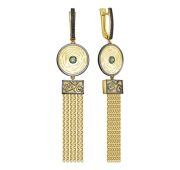 12-812-1281-11,05 Серьги с изумрудом бренд Kabarovsky (Серебро 925)