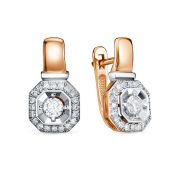 С2690-0120-3,92 Серьги с бриллиантами бренд Империал (Au 585)