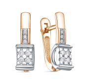 С2840-0120-3,34 Серьги с бриллиантами бренд Империал (Au 585)