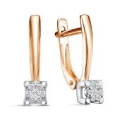 С3462-0120-2,48 Серьги с бриллиантами бренд Империал (Au 585)