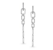 02-2631/00КЦ-00 Серьги с фианитами бренд Алькор (Серебро 925)