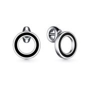 02-2674/0ЭМЗ-00 Серьги пуссеты с эмалью бренд Алькор (Серебро 925)