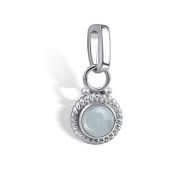 03-4408/0АКВ-00 Подвеска с аквамарином бренд Алькор (Серебро 925)