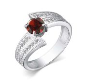 01-4058/00ГР-00 Кольцо с гранатом бренд Алькор (Серебро 925)
