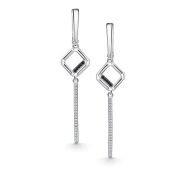 02-4679/КЦ10-17 Серьги с фианитами бренд Алькор (Серебро 925)
