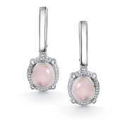 02-4415/00РК-00 Серьги с кварцем бренд Алькор (Серебро 925)