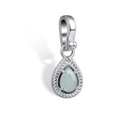 03-4405/0АКВ-00 Подвеска с аквамарином бренд Алькор (Серебро 925)