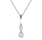 06-3069/0ЖСВ-00 Колье с жемчугом бренд Алькор (Серебро 925)