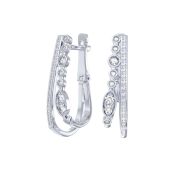 0201769-00775 Серьги с фианитами бренд Pokrovsky (Серебро 925)