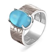 11-190-8089 Кольцо с халцедоном бренд Kabarovsky (Серебро 925)
