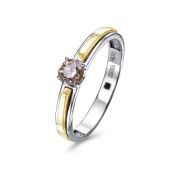 11-11892-9296-2,18 Кольцо помолвочное с бриллиантом бренд Kabarovsky (Au 585)