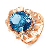 кольцо с топазом бренд Kabarovsky