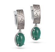 12-190-1989 Серьги с ониксом бренд Kabarovsky (Серебро 925)