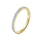 11-8006-7987 Кольцо с фианитами позолота бред Kabarovsky (Серебро 925)