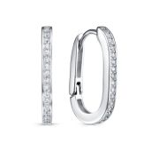 2-9153-7900 Серьги конго с фианитами бренд Kabarovsky (Серебро 925)