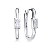 2-9154-7900 Серьги конго с фианитами бренд Kabarovsky (Серебро 925)