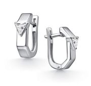 02-4756/00КЦ-00 Серьги с фианитами бренд Алькор (Серебро 925)