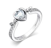 01-3891/00КЦ-00 Кольцо сердце бренд Алькор (Серебро 925)