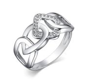 01-3374/00КЦ-00 Кольцо с фианитами бренд Алькор (Серебро 925)