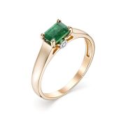 211-111-3,12 Кольцо с изумрудом бренд Brilliant Style (Au 585)