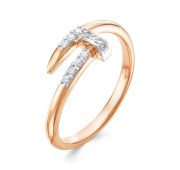 3114-110-2,32 Кольцо гвоздь с бриллиантами бренд Brilliant Style (Au 585)