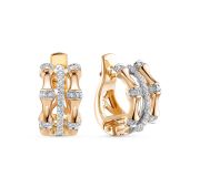 4056-210-6,33 Серьги с бриллиантами бренд Brilliant Style (Au 585)