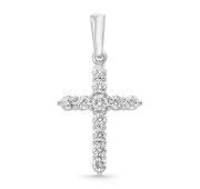 367-31001-1,82 Подвеска крест с бриллиантами бренд Brilliant Style (Au 585)