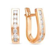 492-210 3,6 Серьги с бриллиантами бренд Brilliant Style (Au 585)
