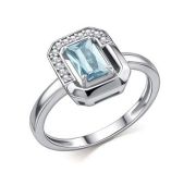 01-4854/00ТБ-00 Кольцо с топазом бренд Алькор (Серебро 925)