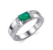 01-4850/00АГ-00 Кольцо с агатом бренд Алькор (Серебро 925)