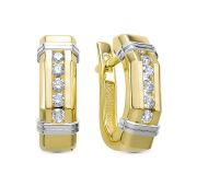 457-2300-5,5 Серьги с бриллиантами бренд Лето (Au 585)