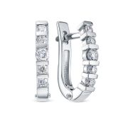 337-2200-3,27 Серьги с бриллиантами бренд Лето (Au 585)