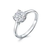 1057-1200-2,54 Кольцо с одним камнем бренд Лето (Au 585)