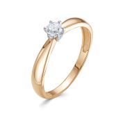 662-1100-1,61 Кольцо с бриллиантом бренд Лето (Au 585)