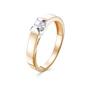 544-1100-2,45 Кольцо с бриллиантом бренд Лето (Au 585)