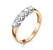 1-267-10 Кольцо с бриллиантами бренд Первая Бриллиантовая Компания (Au 585)