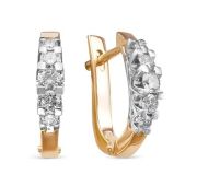 2-276-10 3,97 Серьги с бриллиантами бренд Первая Бриллиантовая Компания (Au 585)