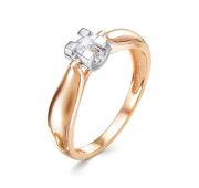 1-394-10-2,26 Кольцо с бриллиантом бренд Первая Бриллиантовая Компания (Au 585)