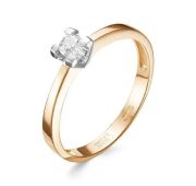 кольцо с бриллиантом бренд Первая Бриллиантовая Компания