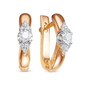 серьги с бриллиантами бренд Первая Бриллиантовая Компания