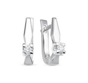 2-528-20 3,72 Серьги с бриллиантами бренд Первая Бриллиантовая Компания (Au 585)