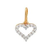 П22918 Подвеска сердце (Au 585)