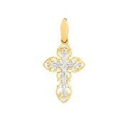 Подвеска крест с фианитами