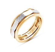 к-403-01-5,44 Кольцо обручальное с бриллиантами (Au 585)