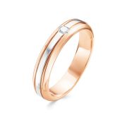 933-110 4,7 Кольцо обручальное с бриллиантом бренд Brilliant Style (Au 585)