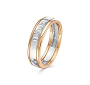 951-110-4,12 Кольцо обручальное с бриллиантами бренд Brilliant Style (Au 585)